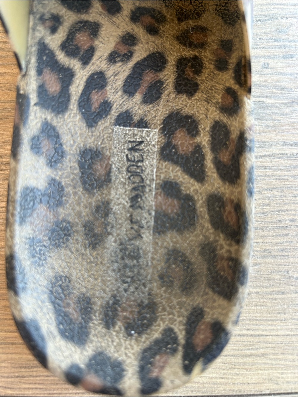 Steve Madden Leopard Print Double Buckle Slide Sandals - Picture 7 of 7